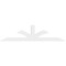 Ekena Millwork Richland Architectural Grade PVC Gable Bracket, 108"W x 27"H x 2"D x 6"F, 6/12 Pitch GBP108X27X0206RIC00 - alternate 2